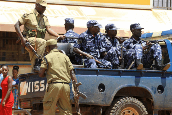 Mubende Police Force Stoping NUP